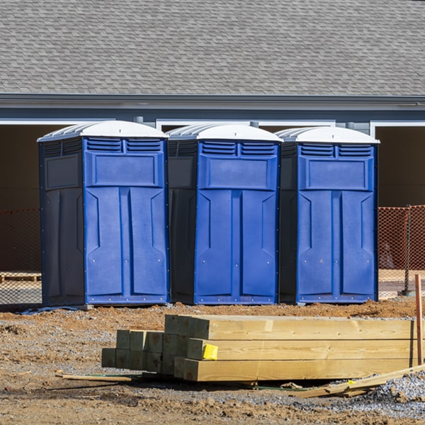 what is the cost difference between standard and deluxe portable toilet rentals in Cave Springs AR